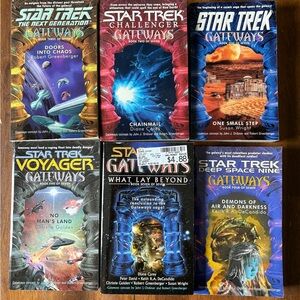 Star Trek Gateways Paperback Book Lot - Set of 6